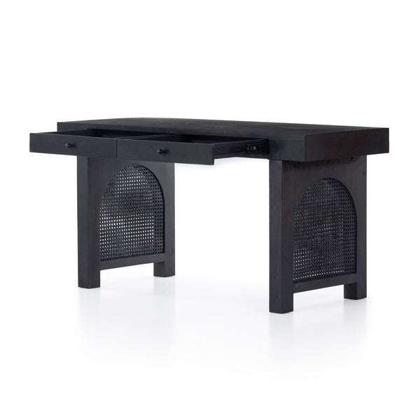 Tilda Desk In Black Wash Mango