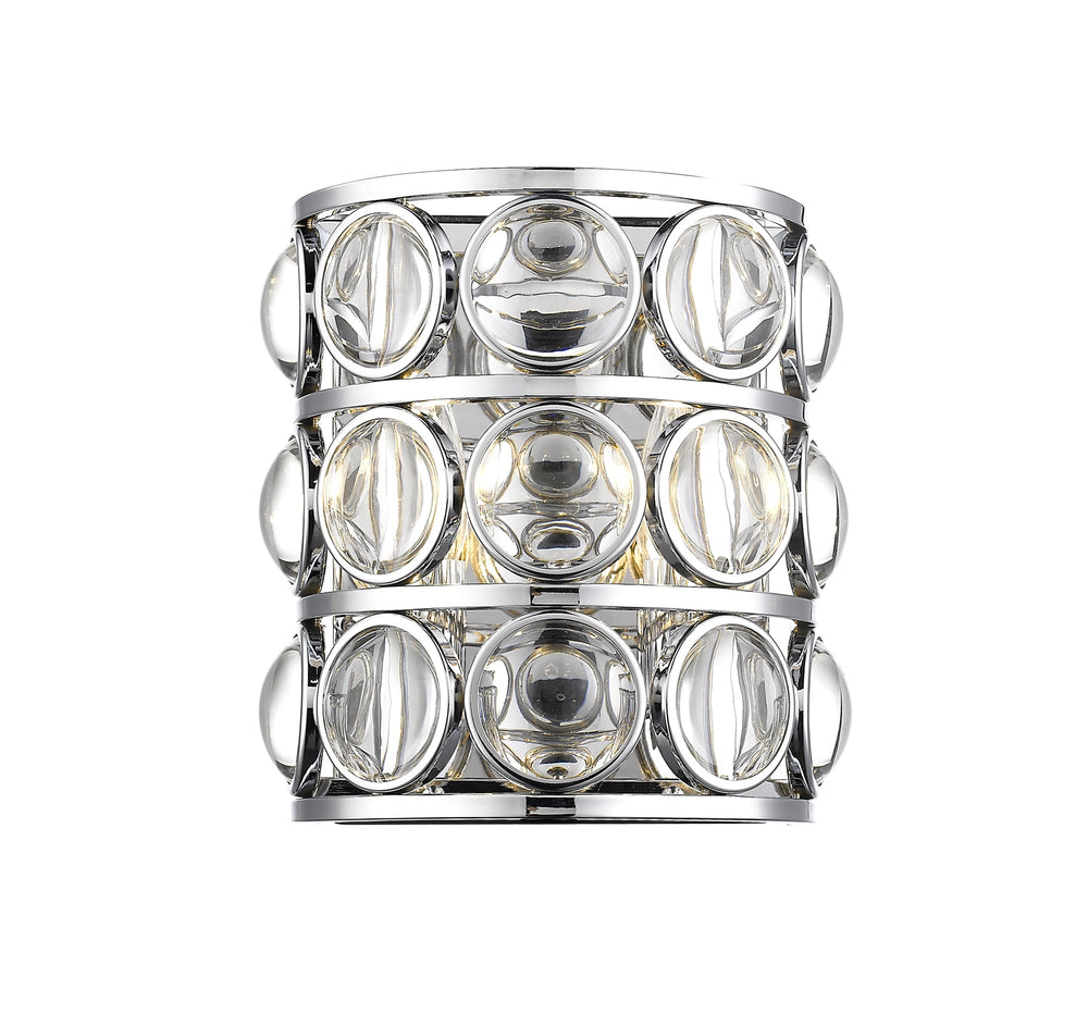 Eternity 2 Light Wall Sconce in Chrome Finish