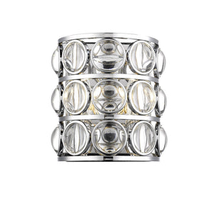 Eternity 2 Light Wall Sconce in Chrome Finish
