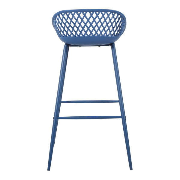 Moe's Piazza Outdoor Barstool Blue - Set of Two