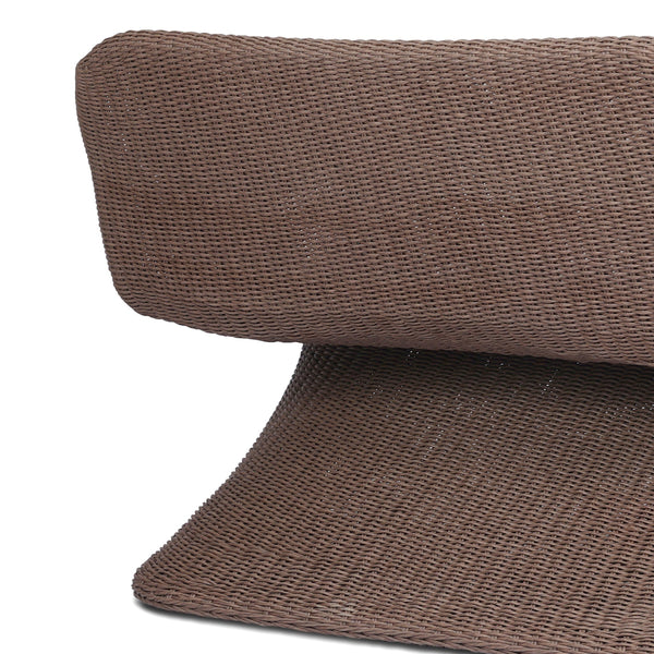 Portia Outdoor Dining Bench - Tanned Weave