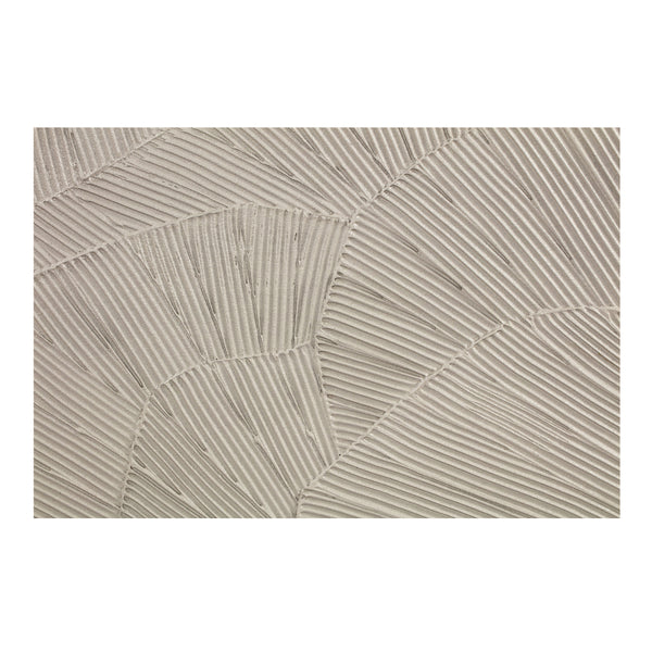 Flutter Framed Painting in Cool Beige
