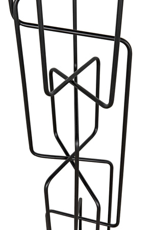 Moriarty Floor Lamp, Black Metal