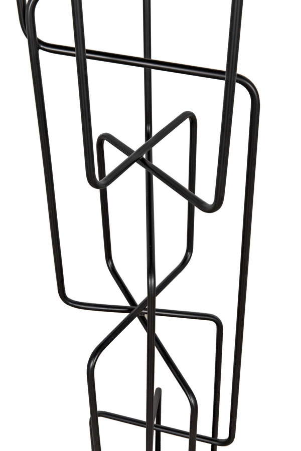 Moriarty Floor Lamp, Black Metal