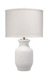 Gilbert Cement Table Lamp with Grasscloth Shade