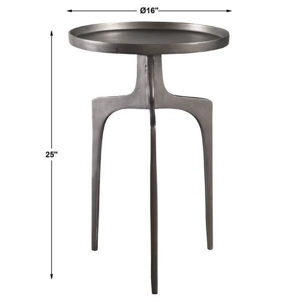 Kenna Nickel Accent Table