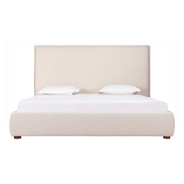 Moe's Luzon King Bed Tall Headboard in Beige