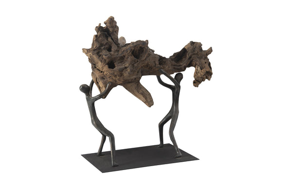 Atlas Tabletop Sculpture, Freeform High Lift, With Base