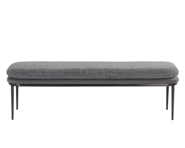 KOFFI BENCH - GUNMETAL - CHACHA GREY / ANTONIO CHARCOAL