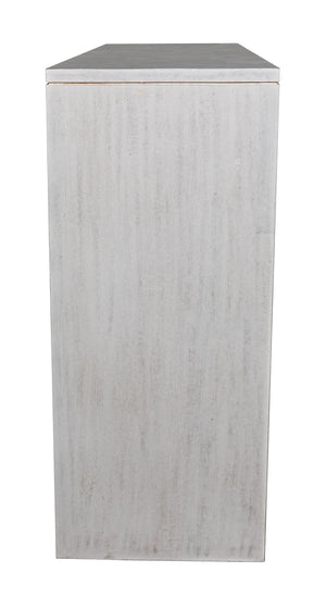 Bridge Console in White Wash Mahogany and Veneer