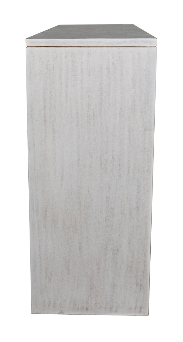 Bridge Console in White Wash Mahogany and Veneer