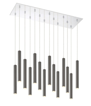 Forest 14 Light Island/Billiard in Chrome Finish