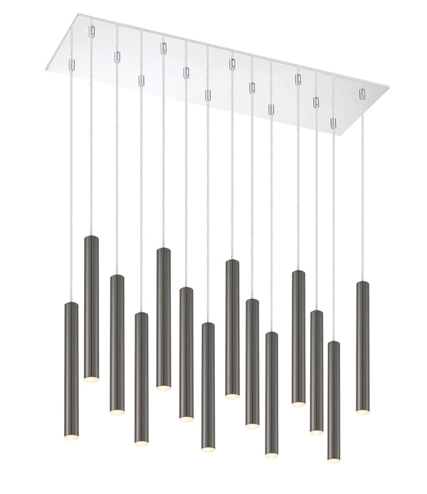 Forest 14 Light Island/Billiard in Chrome Finish