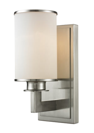 Savannah 1 Light Wall Sconce in Brushed Nickel Finish