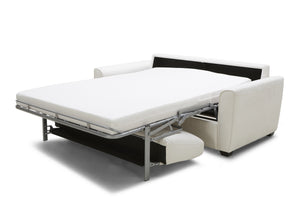 Seren Sofa Bed in White Fabric