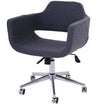 minetta Contemporary office chair in charcoal wool
