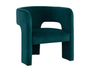 ISIDORE LOUNGE CHAIR - MEG TEAL