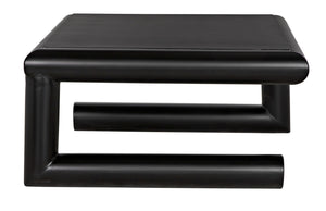 Emerson Industrial Steel Coffee Table in Matte Black