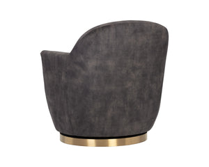 Casey Swivel Lounge Chair - Nono Shitake