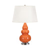 Pumpkin Small Triple Gourd Accent Lamp