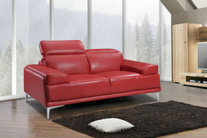 Blythe Love Seat in Red 