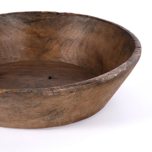Found Wooden Bowl In Reclaimed Natural