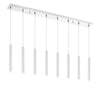 Forest 8 Light Island/Billiard in Chrome Finish