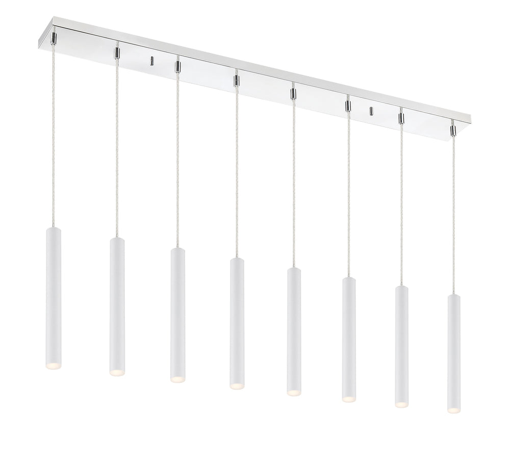 Forest 8 Light Island/Billiard in Chrome Finish