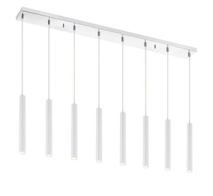 Forest 8 Light Island/Billiard in Chrome Finish