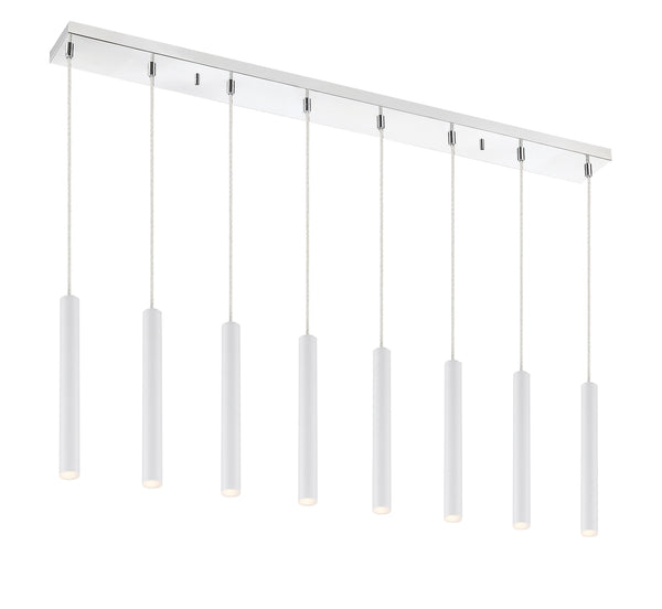 Forest 8 Light Island/Billiard in Chrome Finish