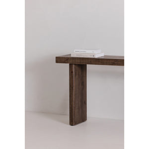Monterey Console Table Aged Brown Pinewood