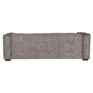 Element Contemporary Gray Upholstered Sofa with Deep Cushions