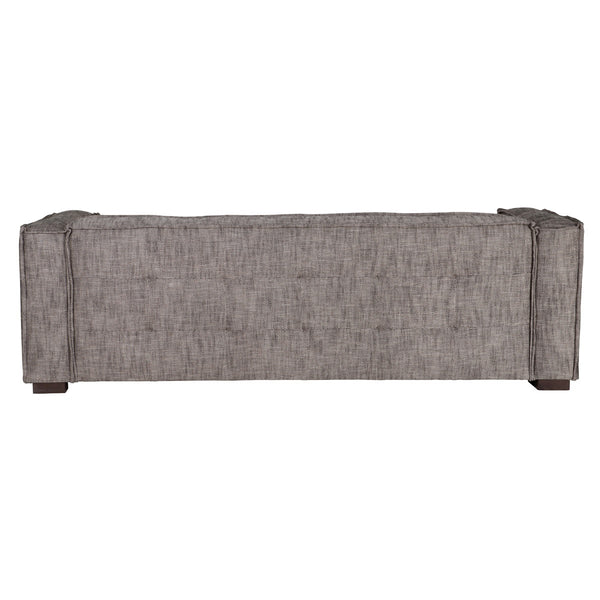 Element Contemporary Gray Upholstered Sofa with Deep Cushions
