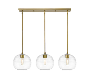 Harmony 3 Light Island/Billiard in Olde Brass Finish