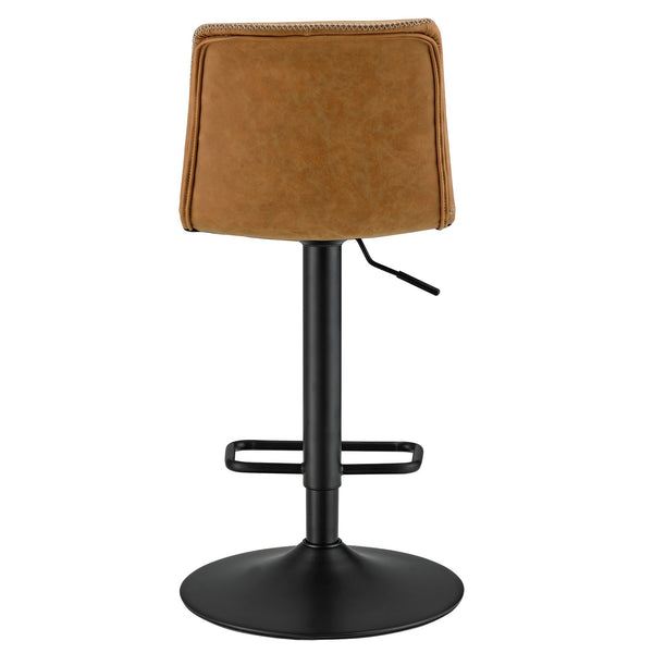 Jayden Low Back Gaslift Bar Stool In Vintage Cedar