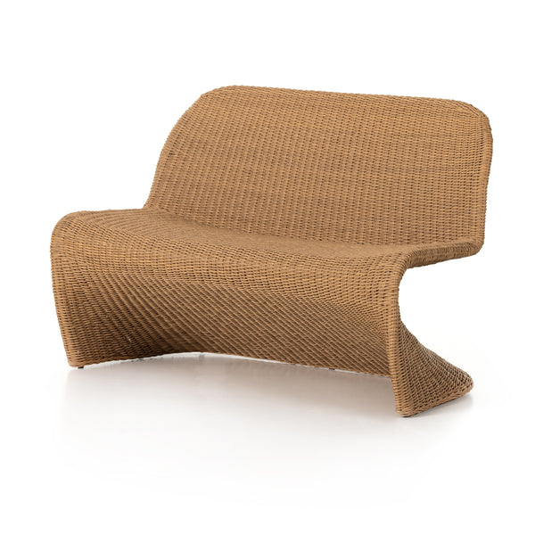 Portia Outdoor Dining Bench In 50" In Natural