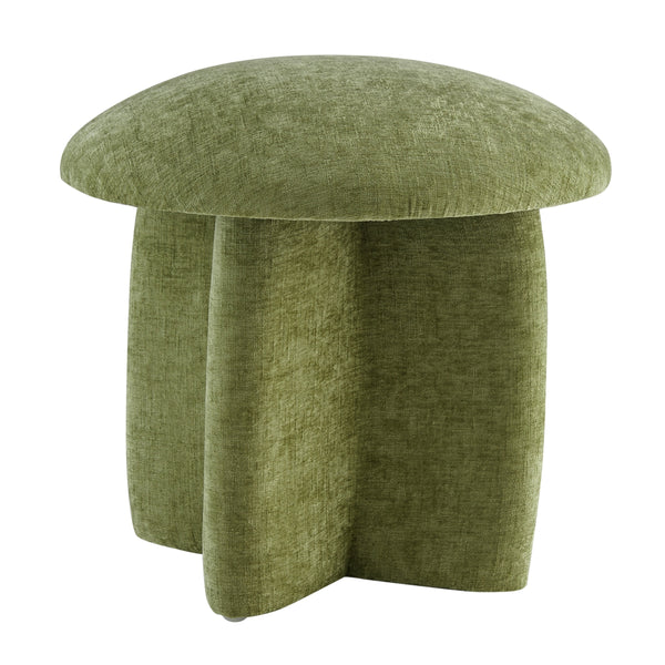 Cielo Chenille Ottoman, Millburry Green
