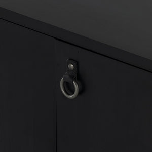 Isador Media Console In Black Wash Poplar