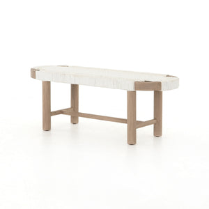 Sumner Outdoor Bench In Washed Brown