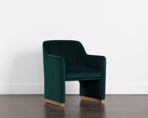 JAIME DINING ARMCHAIR - MEG DARK EMERALD