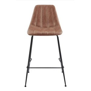 Robert KD PU Counter Stool, Umber Brown