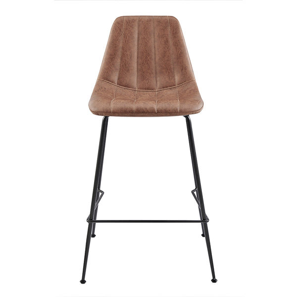 Robert KD PU Counter Stool, Umber Brown