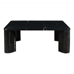 Moe's Segment Coffee Table in Jetty Black Marble