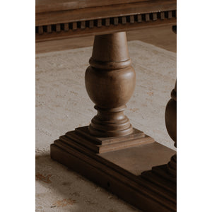 Moe's Everson Dining Table Brown Mango Wood