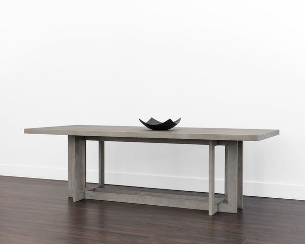 DISERA DINING TABLE - ASH GREY - 96"
