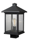 Portland 1 Light Post Mount Light in Oil Rubbed Bronze Finish