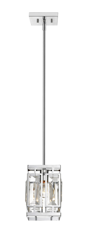 Mersesse 1 Light Pendant in Chrome  Finish
