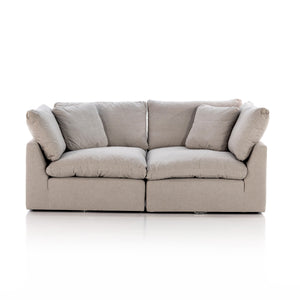 Stevie 2 Pc Sectional Sofa In Dstn Flannel