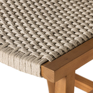 Delano Outdoor Bar Stool In Natural Teak