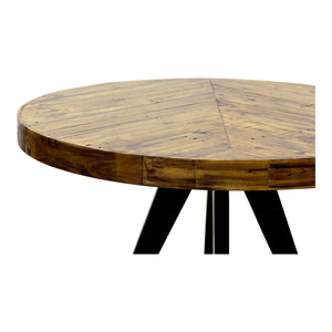 Moe's Parq Round Dining Table in Amber